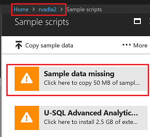 Create Sample Data