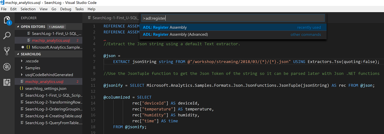 U-SQL Analytics