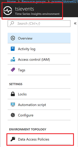 Select Data Access Policy