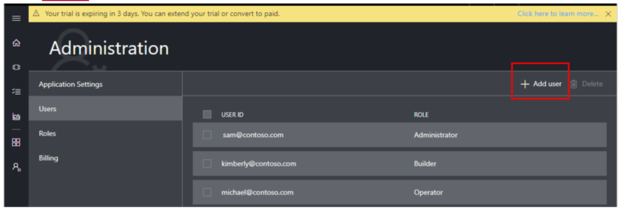 User Administration