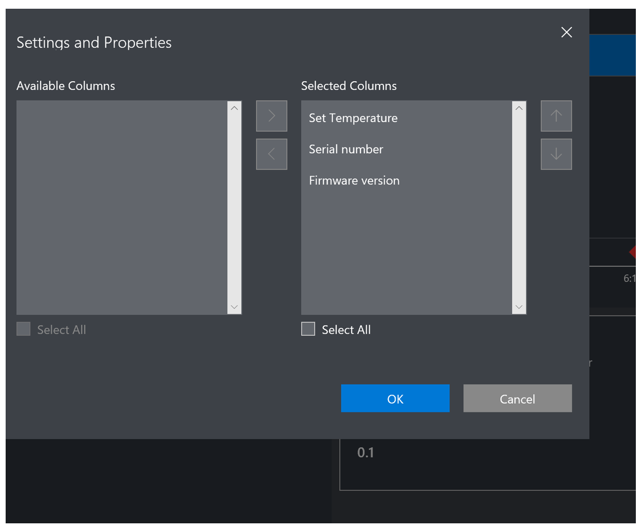 Settings and Properties