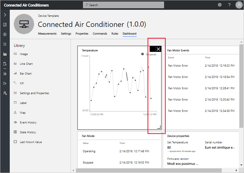 View dashboard
