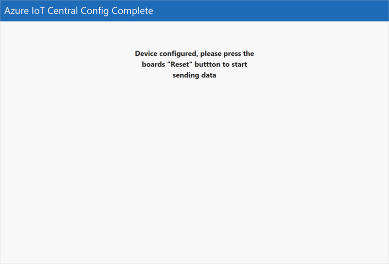 Device configured